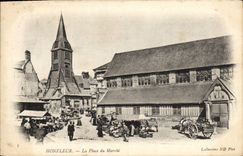 CPA Honfleur La Place du Marche 