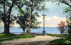 CPA Environs de Honfleur La Croix de Notre Dame de Grace 