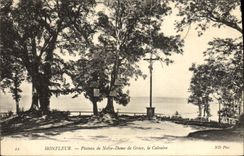 CPA Honfleur Plateau de Notre Dame de Grace Le Calvaire 