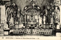 CPA Honfleur Interieur de Notre Dame de Grace 