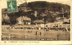 VINTAGE POSTCARD Houlgate Villas and the Bois de Boulogne