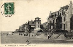VINTAGE POSTCARD Houlgate Villas and the Beach