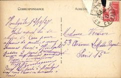 POSTAL Houlgate de la VENDIMIA la granja del lugar de Marot