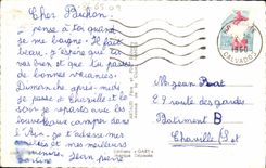 POSTAL MODERNA regattas de los acantilados de Houlgate la opinión de golf miniatura