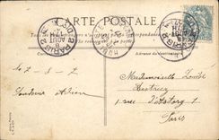 POSTAL Houlgate de la VENDIMIA la playa cerca del casino