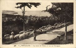 CPA Houlgate La Route de Villers et Vue sur Houlgate Berger et moutons