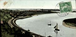 CPA Houlgate Dives Cabourg Panorama pris de la propriete Foucher de Careil