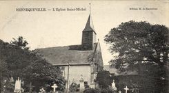 VINTAGE POSTCARD Hennequeville the Church Saint Michel