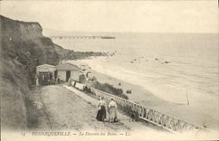 CPA Hennequeville La Descente des Bains 