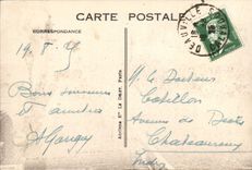 VINTAGE POSTCARD Trouville the Beach seen of the Pier