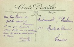 VINTAGE POSTCARD Trouville the Beach and the Street of Paris