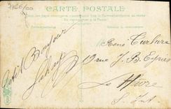 VINTAGE POSTCARD Trouville Boards Close to the street of Paris