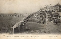 CPA Trouville sur Mer La Promenade de la Plage et le Casino