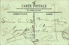 La POSTAL Trouville de la VENDIMIA el Tostain Quay y el pescado del automóvil hace compras