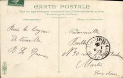 VINTAGE POSTCARD Trouville the Bridge on the Drums