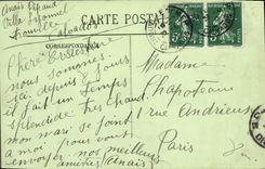 VINTAGE POSTCARD Trouville the Black Rocks Fishes Sinning