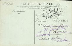 VINTAGE POSTCARD Trouville Black Rocks Seen from of the pier walk