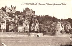 VINTAGE POSTCARD Trouville the queen of the beaches groups villas