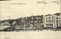 VINTAGE POSTCARD Trouville On sea villas