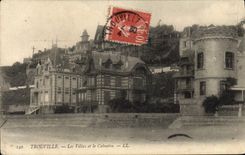 CPA Trouville Les villas et le calvaire