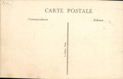 Opinión panorámica de Trouville de la POSTAL de la VENDIMIA el barco del puerto