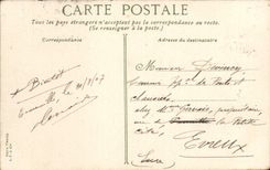 VINTAGE POSTCARD Trouville View taken of the bridge of the Drums