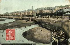 CPA Trouville Vue generale prise du pont de la Touques