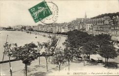 CPA Trouville Vue generale des quais