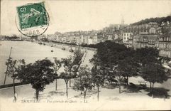 CPA Trouville Vue generale des quais