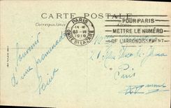 VINTAGE POSTCARD Trouville Seen On the beach