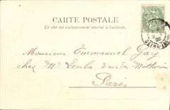 VINTAGE POSTCARD Trouville the Bateau piers Fishes Sinning