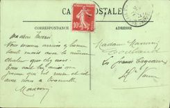 VINTAGE POSTCARD Trouville the pier walk Boat