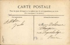 Caballo del mercado de Trouville de la POSTAL de la VENDIMIA