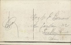 VINTAGE POSTCARD Trouville queen of the beaches departure for the sin Boats