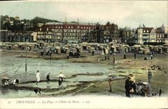 CPA Trouville La plage et l'hotel de paris