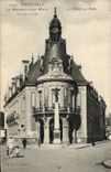 VINTAGE POSTCARD Trouville the war memorial and the town hall