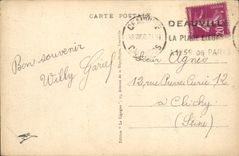 VINTAGE POSTCARD Trouville the queen of the beaches our lady of the victories Boat