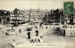 VINTAGE POSTCARD Trouville the Hotel of bets