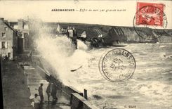 CPA Arromanches effet de mer par grande maree