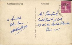 VINTAGE POSTCARD Arromanches Memorial of the centenary of the naval action 1811