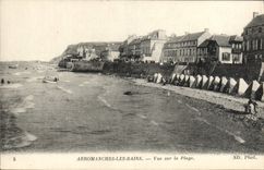 CPA Arromanches Les Bains Vue Sur La Plage