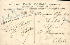 Pescados de Asnelles de la POSTAL de la VENDIMIA con el camarón