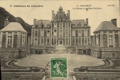 VINTAGE POSTCARD Castles of the Balleroy apple-brandy the Castle and two houses