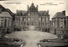 CPA Chateaux du calvados Balleroy Le Chateau et les deux pavillons