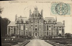 VINTAGE POSTCARD Castles of the apple-brandy castle of Balleroy castle of balleroy