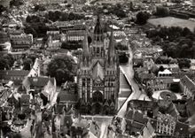 CPM Bayeux vue aerienne