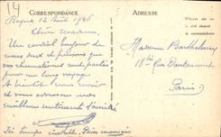 Casa de Bayeux de la POSTAL de la VENDIMIA conocida en fecha el gobernador