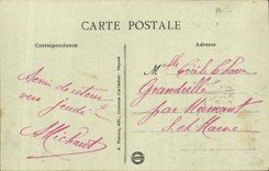 La POSTAL Bayeux de la VENDIMIA el viaducto del aure y vista en la catedral entrena