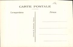 POSTAL Bayeux de la VENDIMIA la catedral vista del puente del sinning de tres de Enfants pescados de las linternas