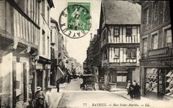CPA Bayeux rue saint martin